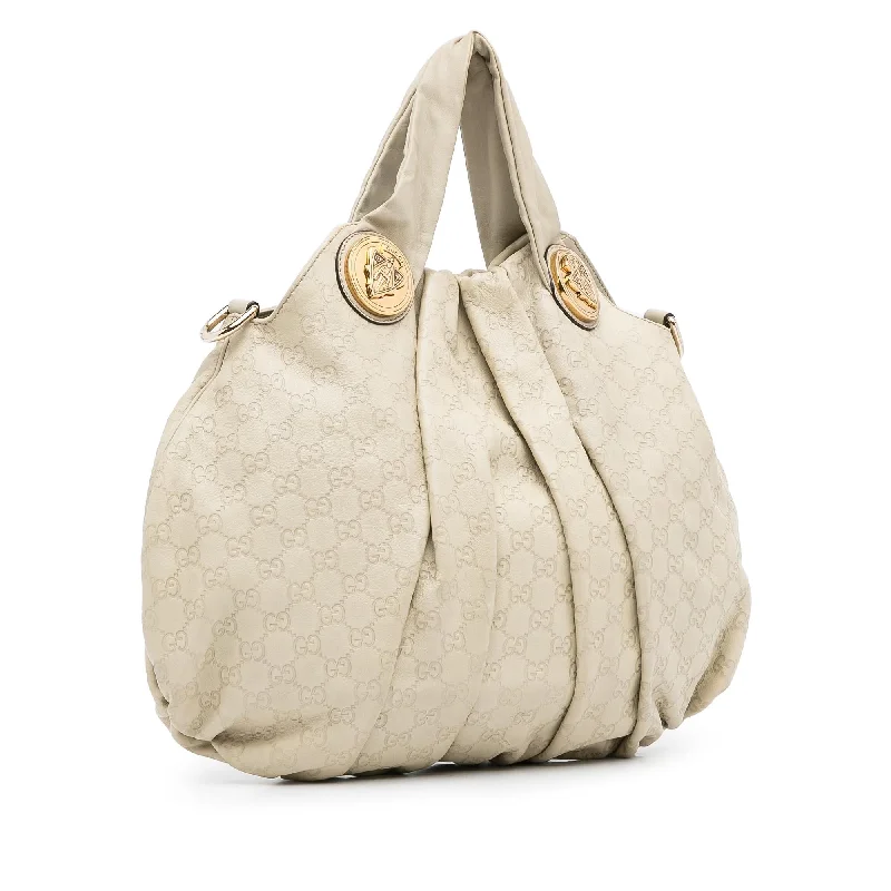 Ladies Gucci shoulder bags with a magnetic - closure flapGucci Guccissima Hysteria Satchel (TSbKSP)