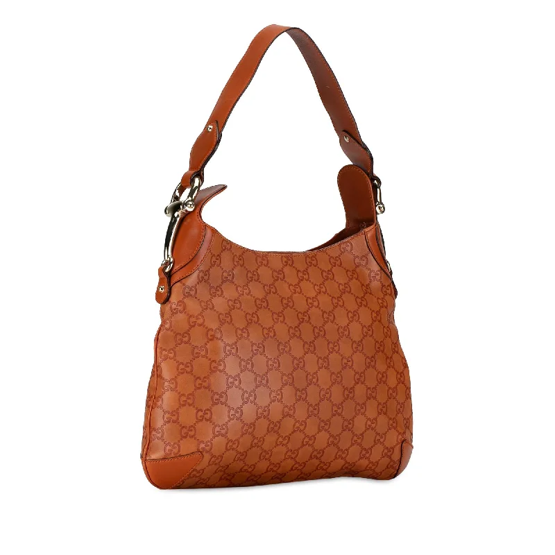 Women Gucci bags with a detachable mirror insideGucci Guccissima Horsebit Creole Hobo bRQZUE)