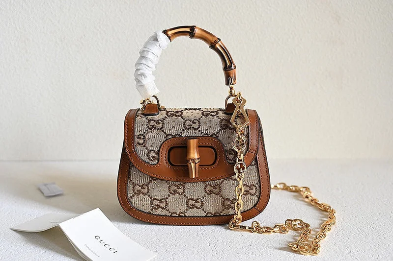 Women Gucci Sylvie bags with a monogram - embossed leatherWF - Gucci Bags - 405